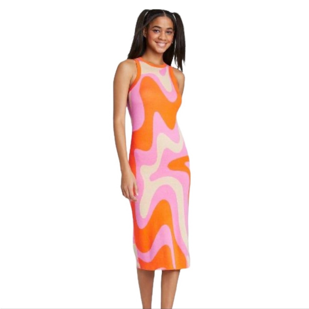 Wild Fable Jacquard Sweater Dress